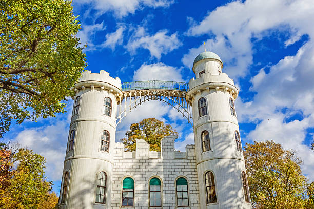 Berlin, Germany - October 27, 2013: Castle at Peacock Island \