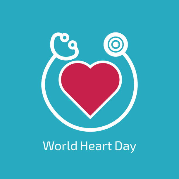 World Heart Day vector art illustration