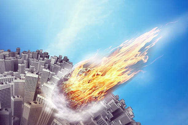 istock Meteorite near the Earth 493433770