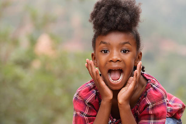 Child Shouting stock photo