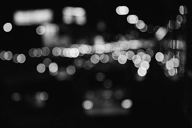 Monochrome out of focus traffic