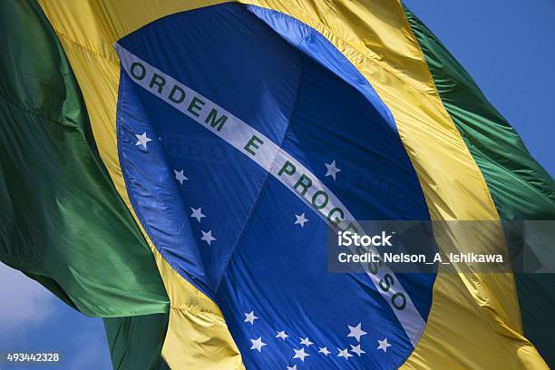 Brazils Flag Stock Photo - Download Image Now - Brazilian Flag, Brazil, Flag