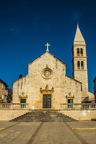 istock St. Peter's Church - Supetar, Croatia 493443634