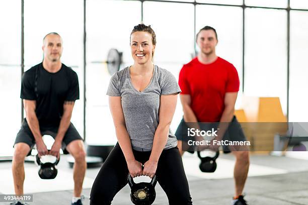 Kettlebell Swing Stock Photo - Download Image Now - 20-29 Years, 30-39 Years, Active Lifestyle