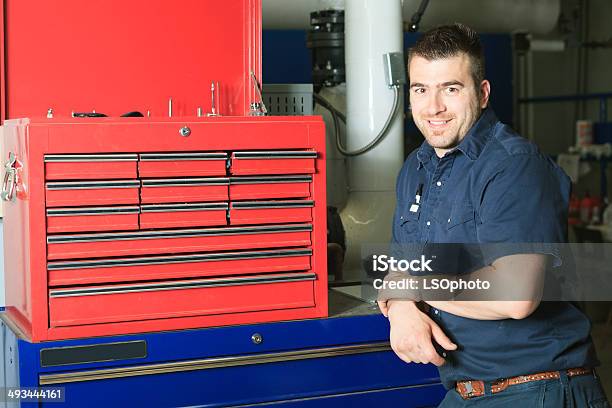 Serviceman Electrician Men Smile Stock Photo - Download Image Now - Adult, Blue-collar Worker, Horizontal