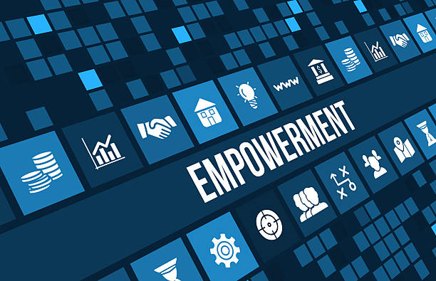 istock empowerment concept image with business icons and copyspace. 493444738