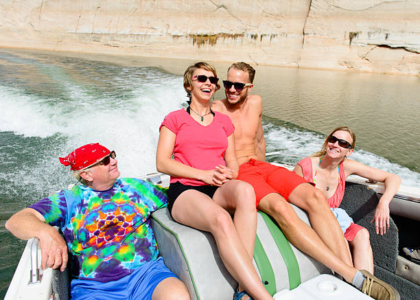 istock Happy Friends on a Boat 493444857