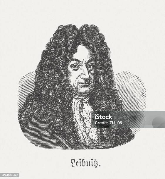 Leibnitz Stock Vektor Art und mehr Bilder von Gottfried Wilhelm Leibniz - Gottfried Wilhelm Leibniz, Asiatischer Holzschnitt, Barock