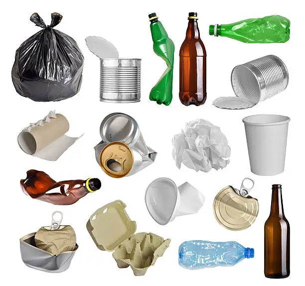 Photo of trash for recycling