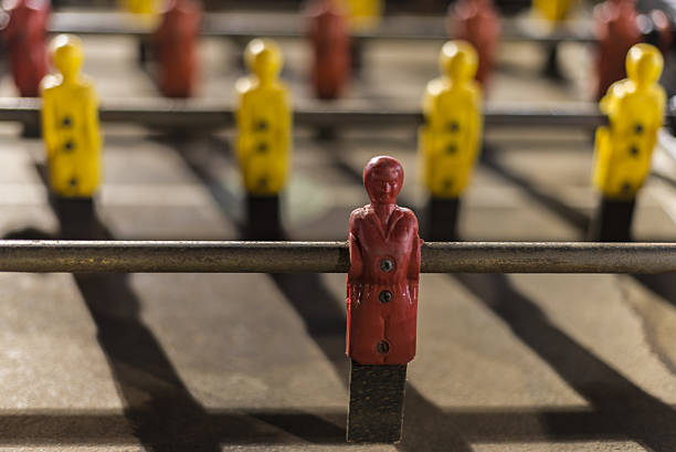istock Table football game in amusement park 493445499