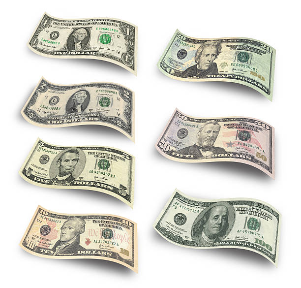 zestaw banknotów dolara - symbol president ulysses s grant usa zdjęcia i obrazy z banku zdjęć