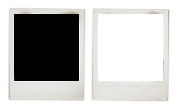 Instant Photo Frame Variation Instant Photo Frame Variation - black and white centers instant print transfer stock pictures, royalty-free photos & images
