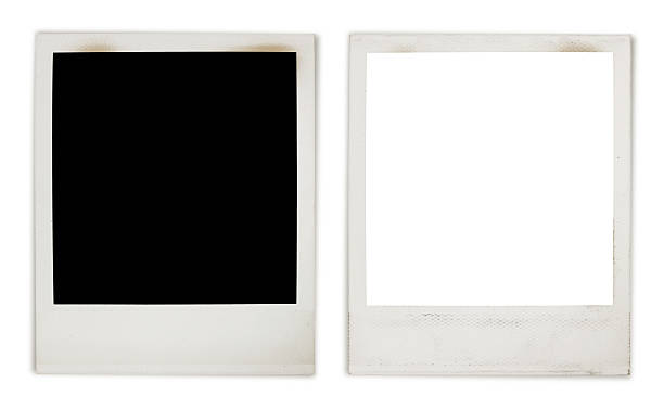 Instant Photo Frame Variation Instant Photo Frame Variation - black and white centers polaroid transfer stock pictures, royalty-free photos & images