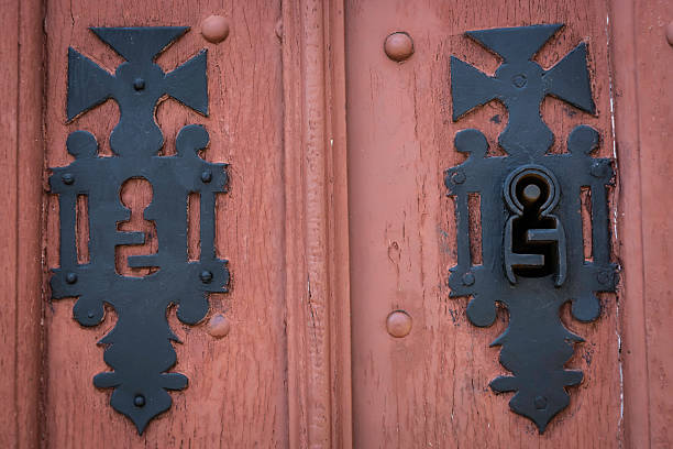 istock Antique door key hole 493448012