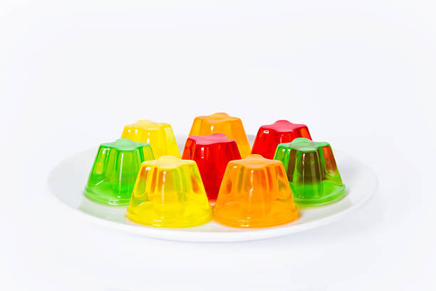 istock Colorful jelly on a plate 493448414