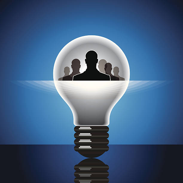 istock Human heads with Bulb symbol Business concepts 493450009