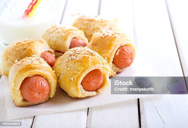 Mini Sausage Rolls Stock Photo - Download Image Now - Appetizer, Baked, Baked Pastry Item