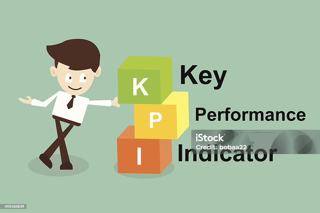 key performance indicator (kpi) concept Business concept Adult stock vector