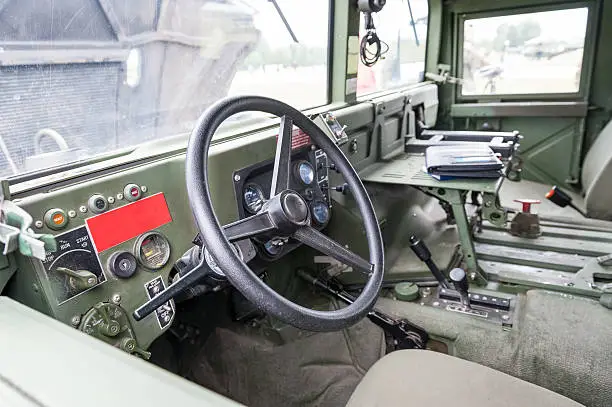 Military vehicle interior