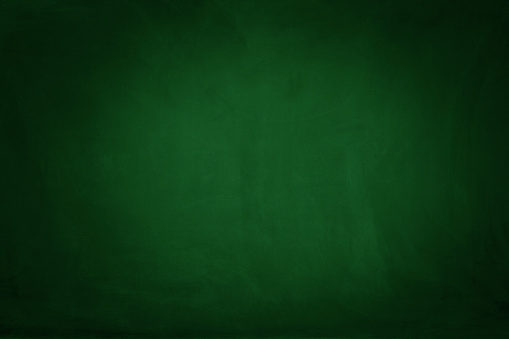 Green blackboard.