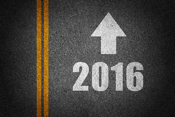 istock New year with arrow sign on asphalt 493471718