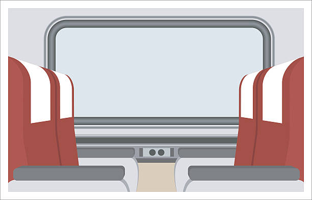 Passenger Seat Simple Illustration Stock Illustration - Download Image Now  - Train - Vehicle, Inside Of, Window - iStock
