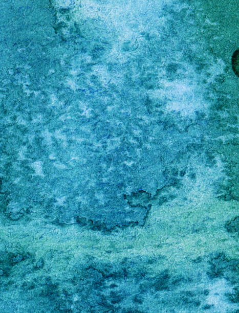 istock Beautiful textured hand painted turquoise background 493472594