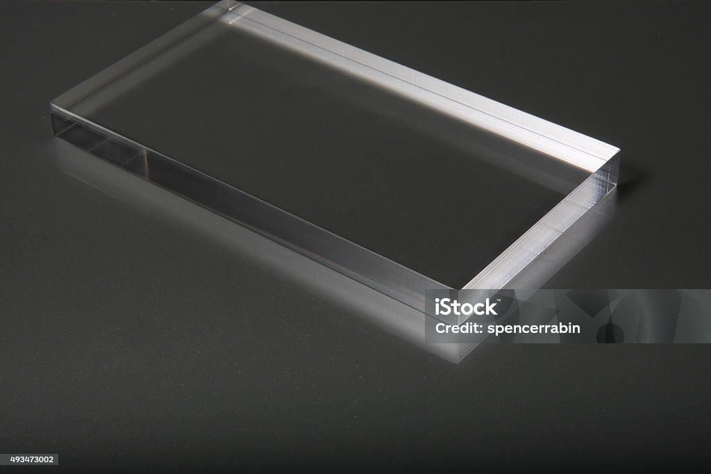 Clear Plexiglass Acrylic Sheet of Clear Polished Plexiglass Acrylic Acrylic Glass Stock Photo