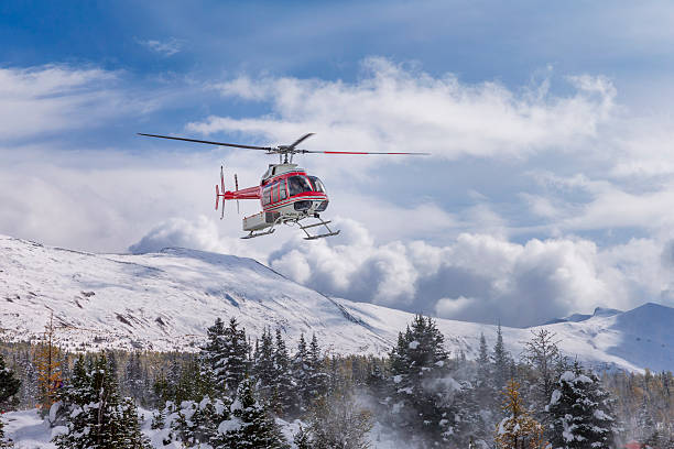 istock Helicopter in the air 493474236