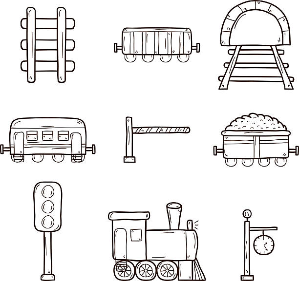 Cartoon Of Railroad Crossing Signs Illustrations, Royalty-Free Vector  Graphics & Clip Art - iStock