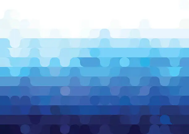 Vector illustration of Abstract vector blue geometric background