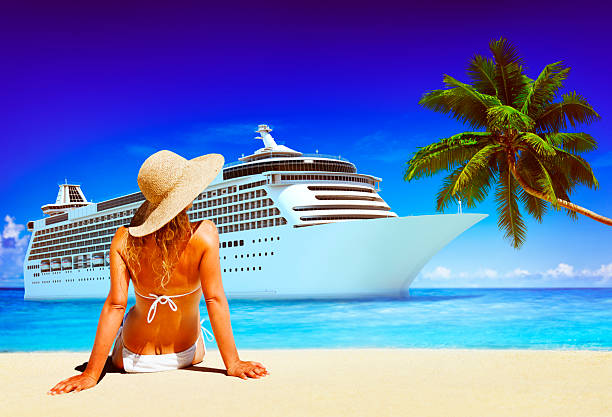 istock Woman relaxing beach Vacation Traveling Concept 493476580