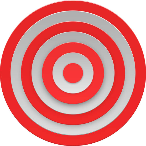 tarcza na białym tle wektor - dart journey dartboard red stock illustrations