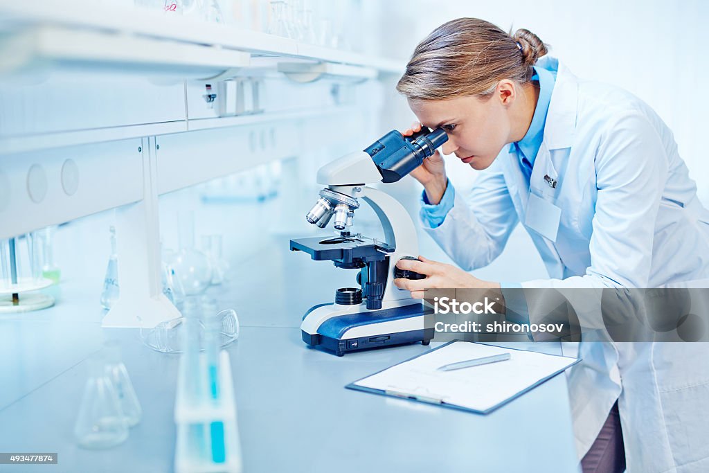 Studiare nuove virus - Foto stock royalty-free di Laboratorio