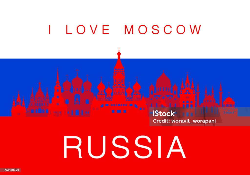 Russia Travel Landmarks. Russia Travel Landmarks. Vector and Illustration Russia stock vector