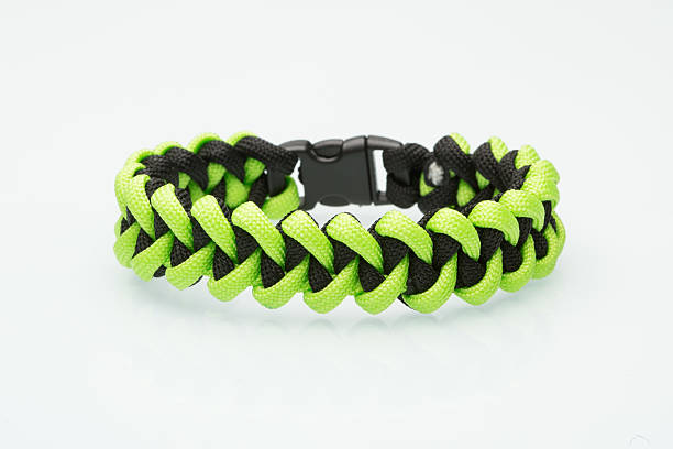 istock green braided bracelet on white background 493481498