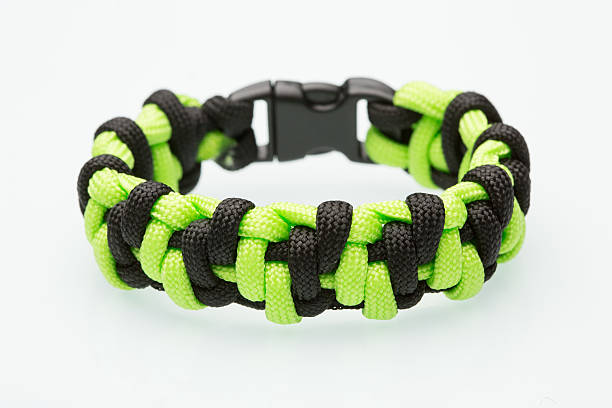 istock green braided bracelet on white background 493481628