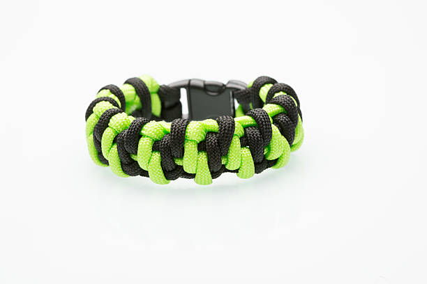 istock green braided bracelet on white background 493481834
