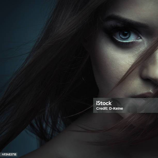 Beautiful Woman Stock Photo - Download Image Now - Women, Fear, Eye