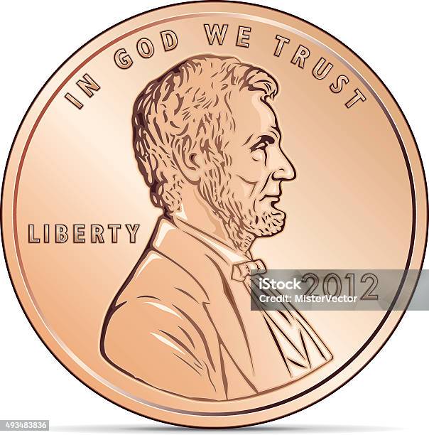Us Cent Coin Stock Illustration - Download Image Now - US Penny, Vector, Coin