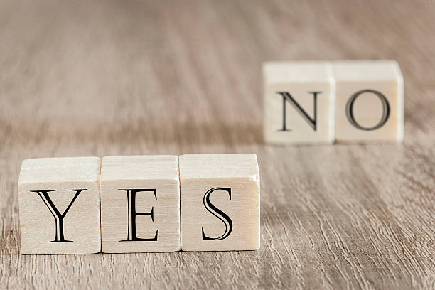 istock Wooden blocks forming Yes and No words 493484418