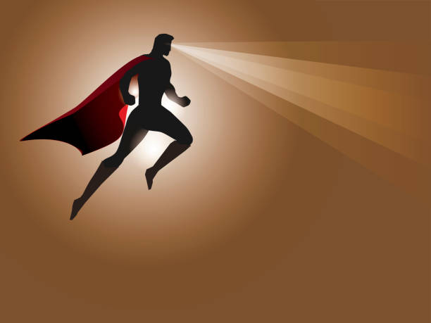 Superhero vector art illustration