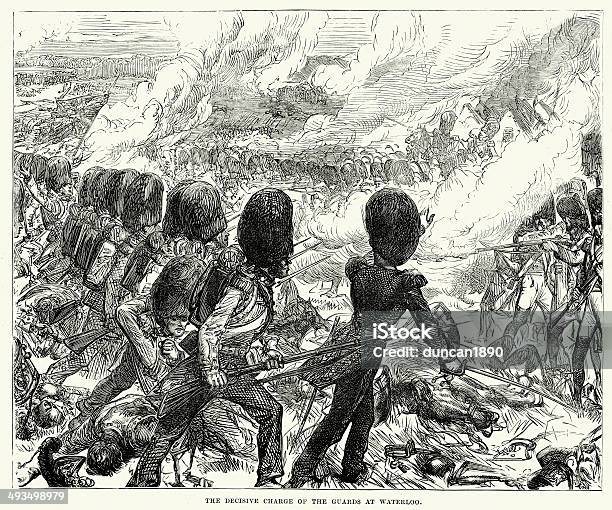 Battle Of Waterloo - Stockowe grafiki wektorowe i więcej obrazów Sztych - Sztych, Waterloo - Belgia, Antyczny