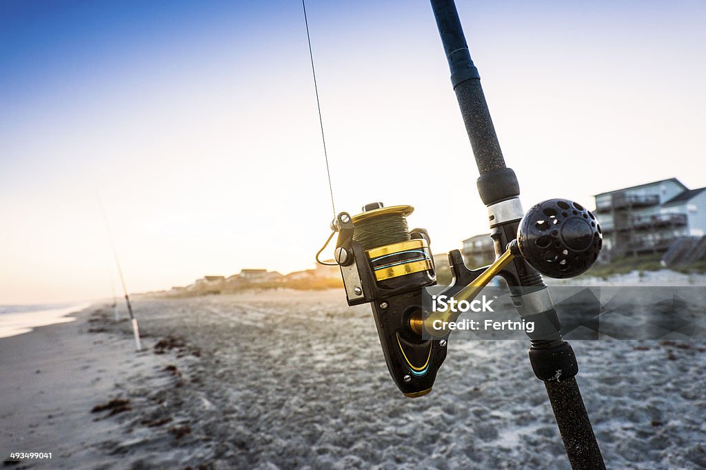 Surf Fishing Rods At The Beach Stock Photo - Download Image Now - Outer  Banks - North Carolina, North Carolina - US State, Sea - iStock