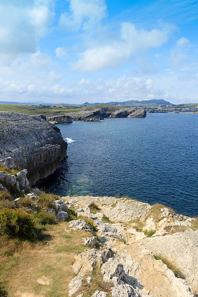 istock seascape from Isla de la Virgen del Mar near Santander 493499103