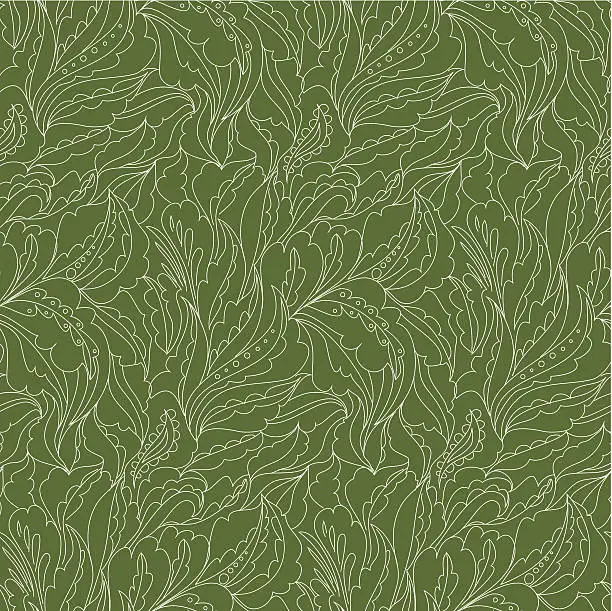 Vector illustration of Leaves seamless pattern