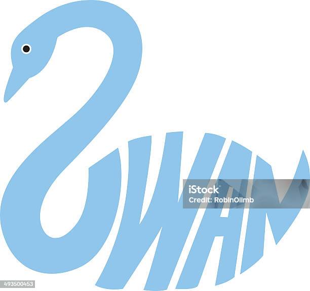 Vetores de Swan Letras e mais imagens de Cisne - Cisne, Texto, Animal
