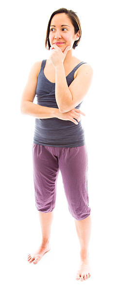 istock Young woman thinking with hand on chin 493500519