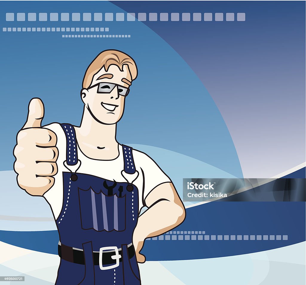 Service Man Graphics Service Man Stock Illustration - Download Image Now - Adult, Adults ...