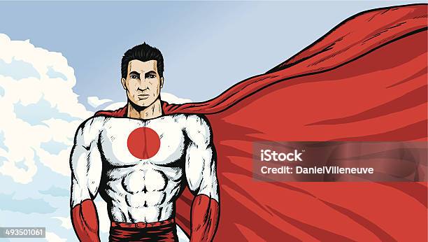 슈퍼 일본 근육질 체격에 대한 스톡 벡터 아트 및 기타 이미지 - 근육질 체격, 근육질 남자, 남성